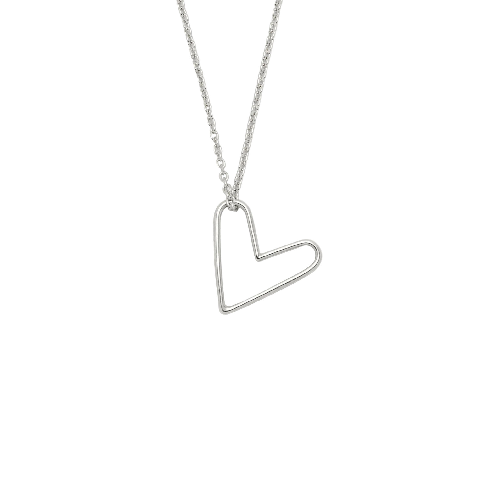Collier avec pendentif minimaliste en forme de coeur