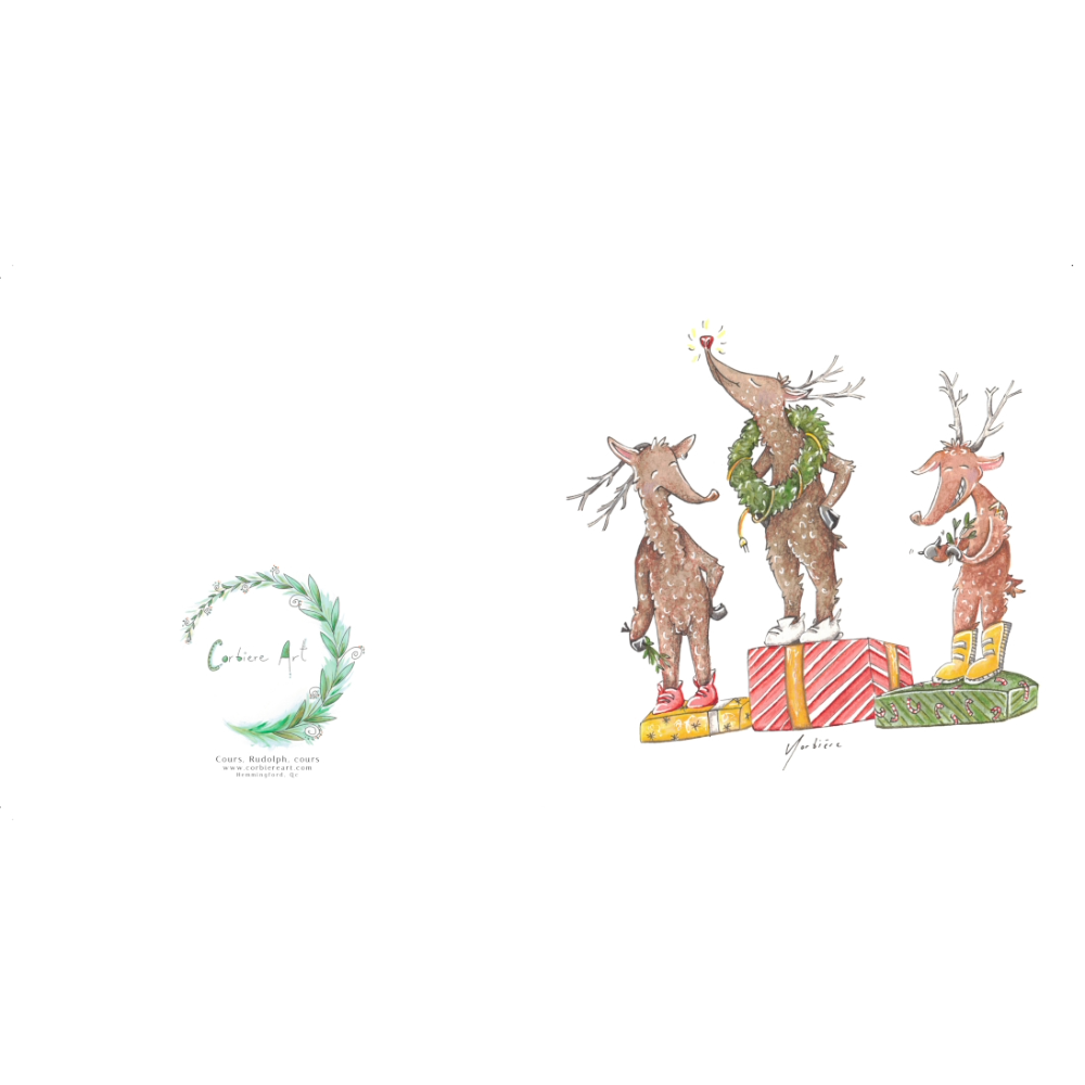 Greeting card - Rudolph course, course