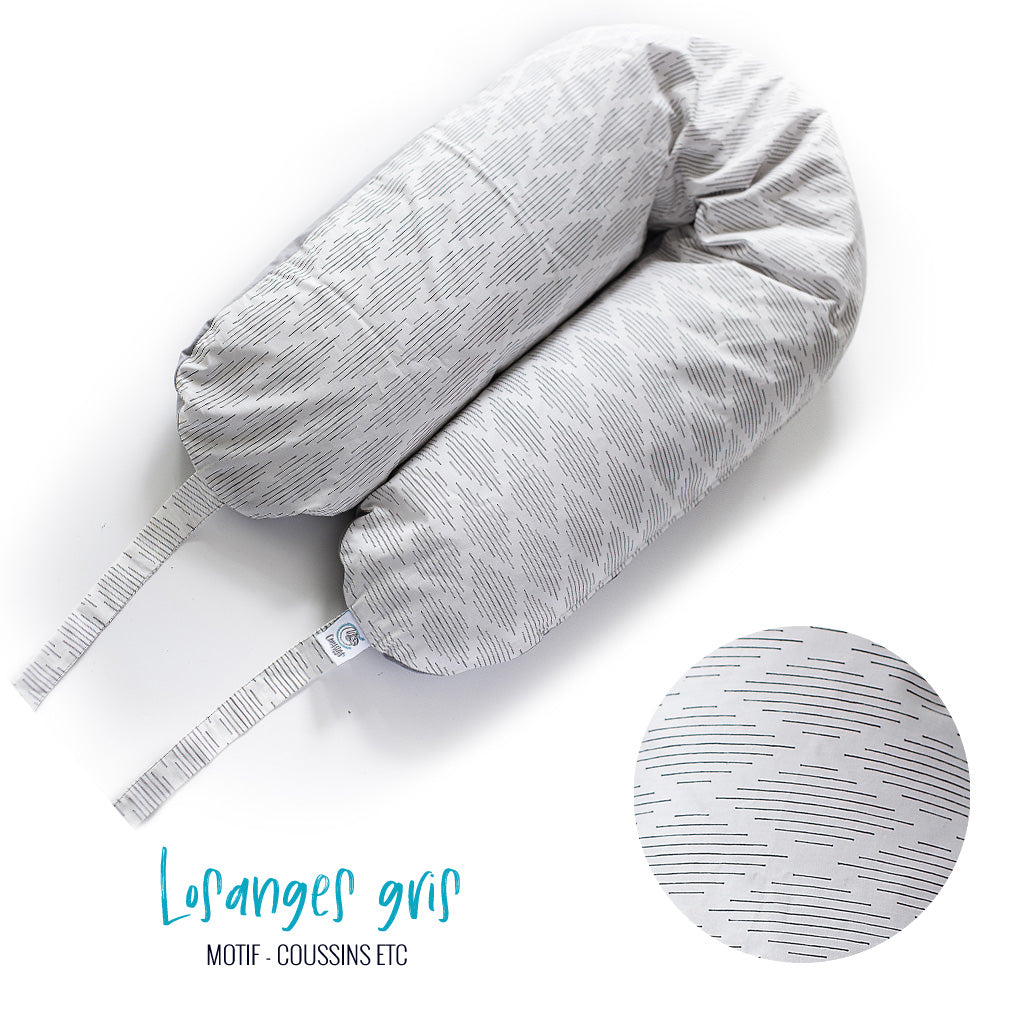 Coussin Losanges Gris
