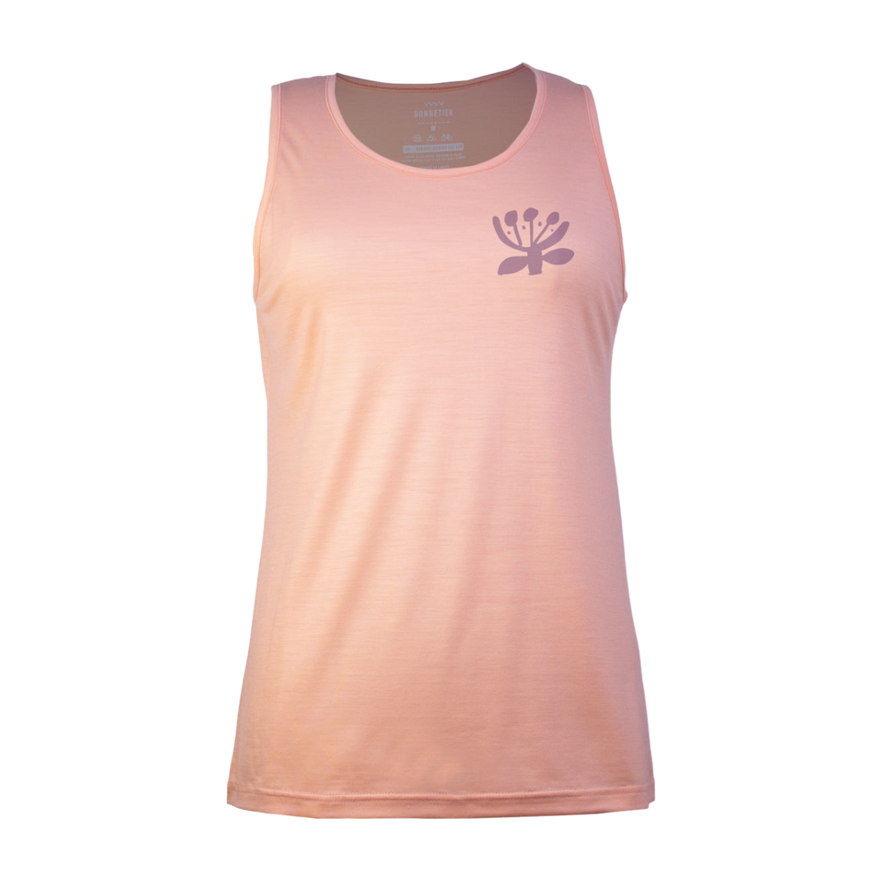 Camisole Mérinos Femme Pêche Ultra Léger - Fleur - BONNETIER