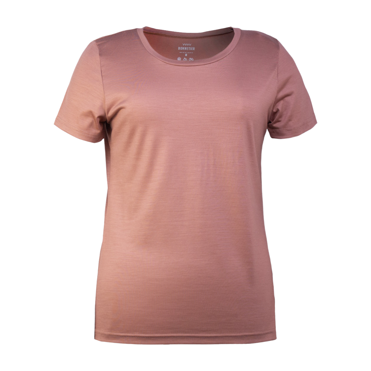 T-Shirt Mérinos Femme Saumon Ultra Léger - BONNETIER