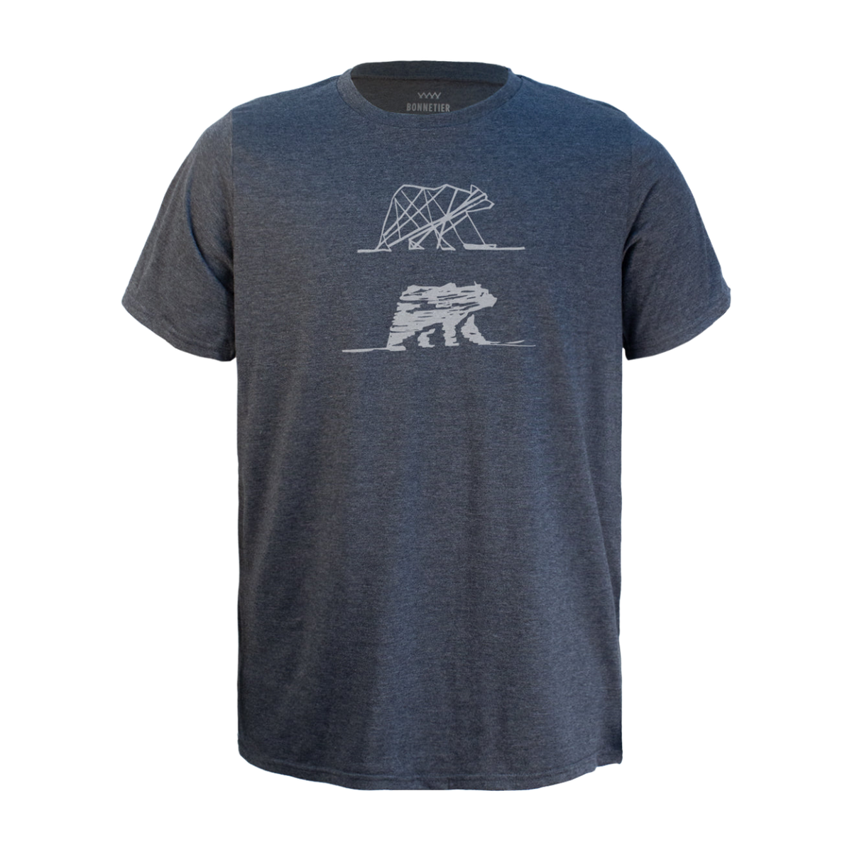 T-Shirt Homme Charcoal - Deux Ours - BONNETIER