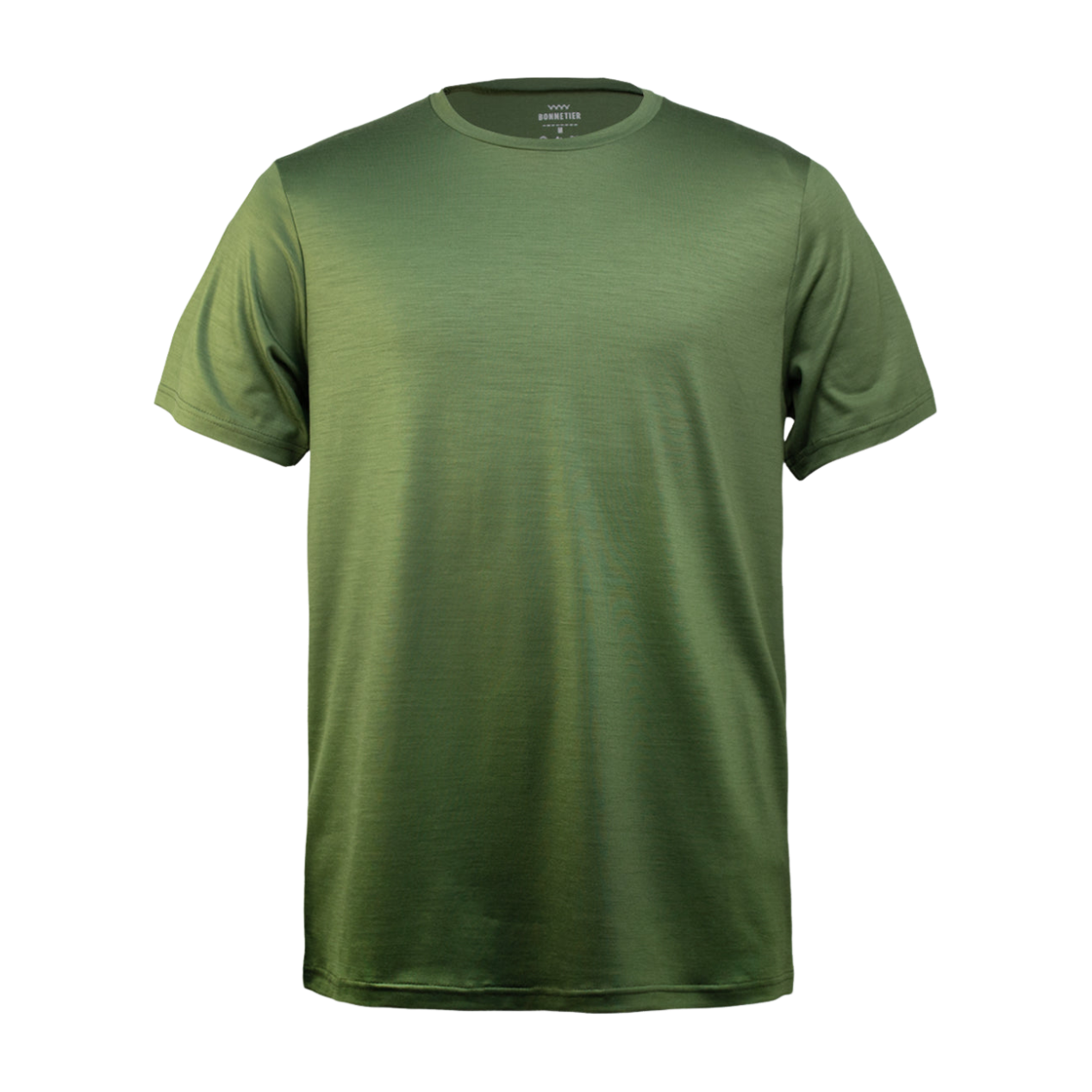 T-Shirt Mérinos Homme Kaki Ultra Léger - BONNETIER
