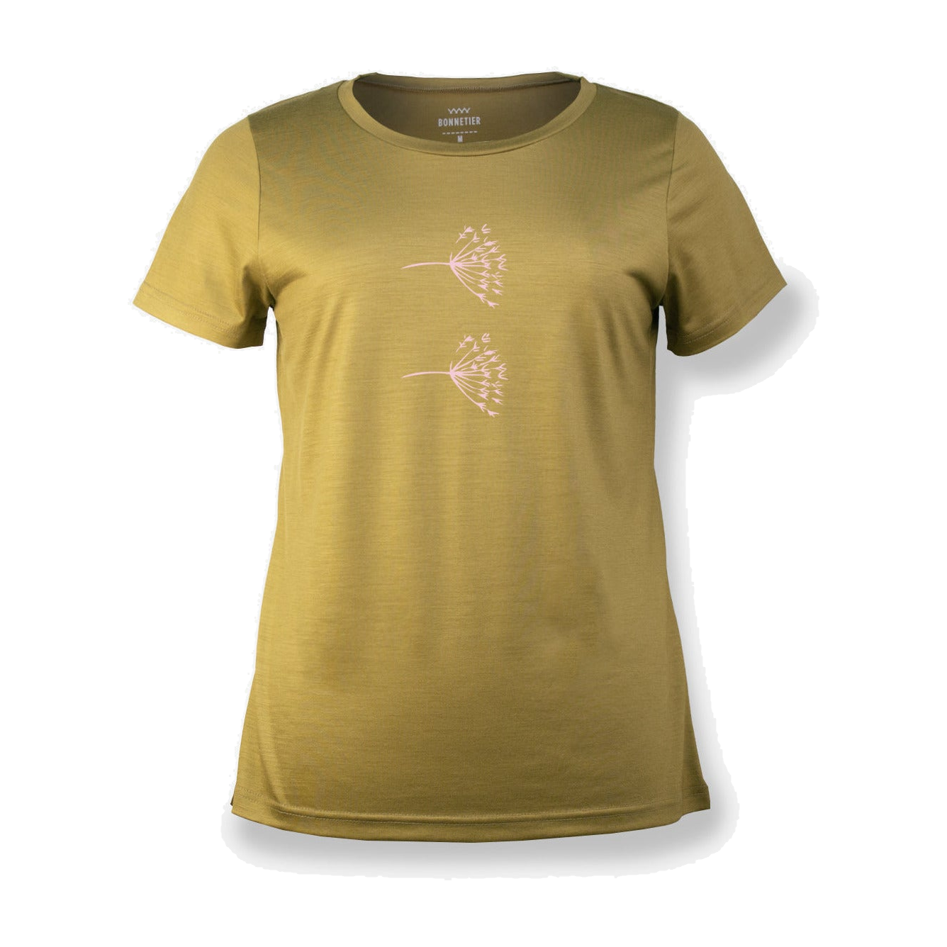 T-Shirt Mérinos Femme Miel Ultra Léger - Deux Pissenlits - BONNETIER