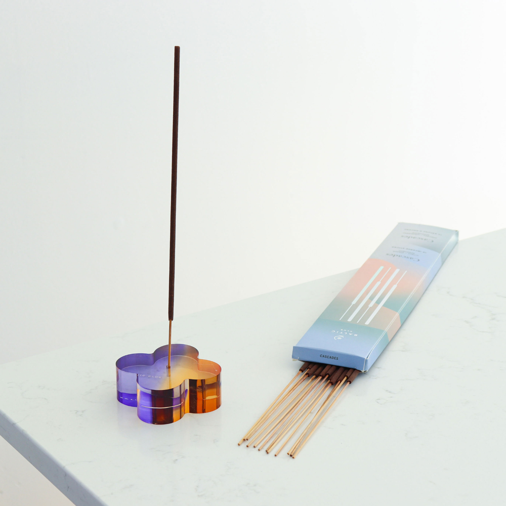 Porte encens en acrylique duotone | Choisissez votre couleur