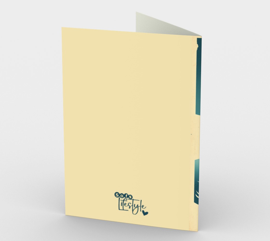 Ensemble de 3 cartes de souhaits "Je suis prêt pour un voyage de ski"