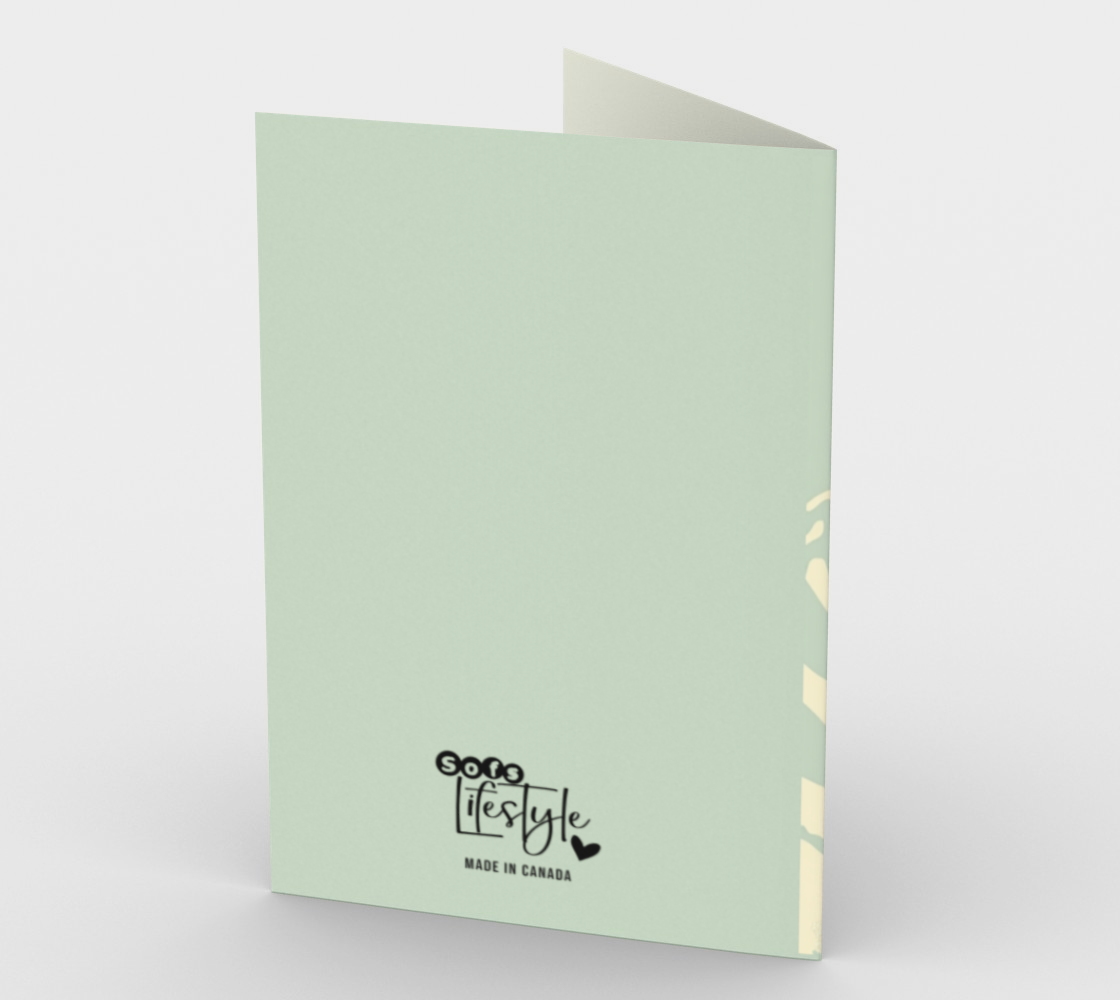 Ensemble de 3 cartes de souhaits "Ski Kitty Flowers"