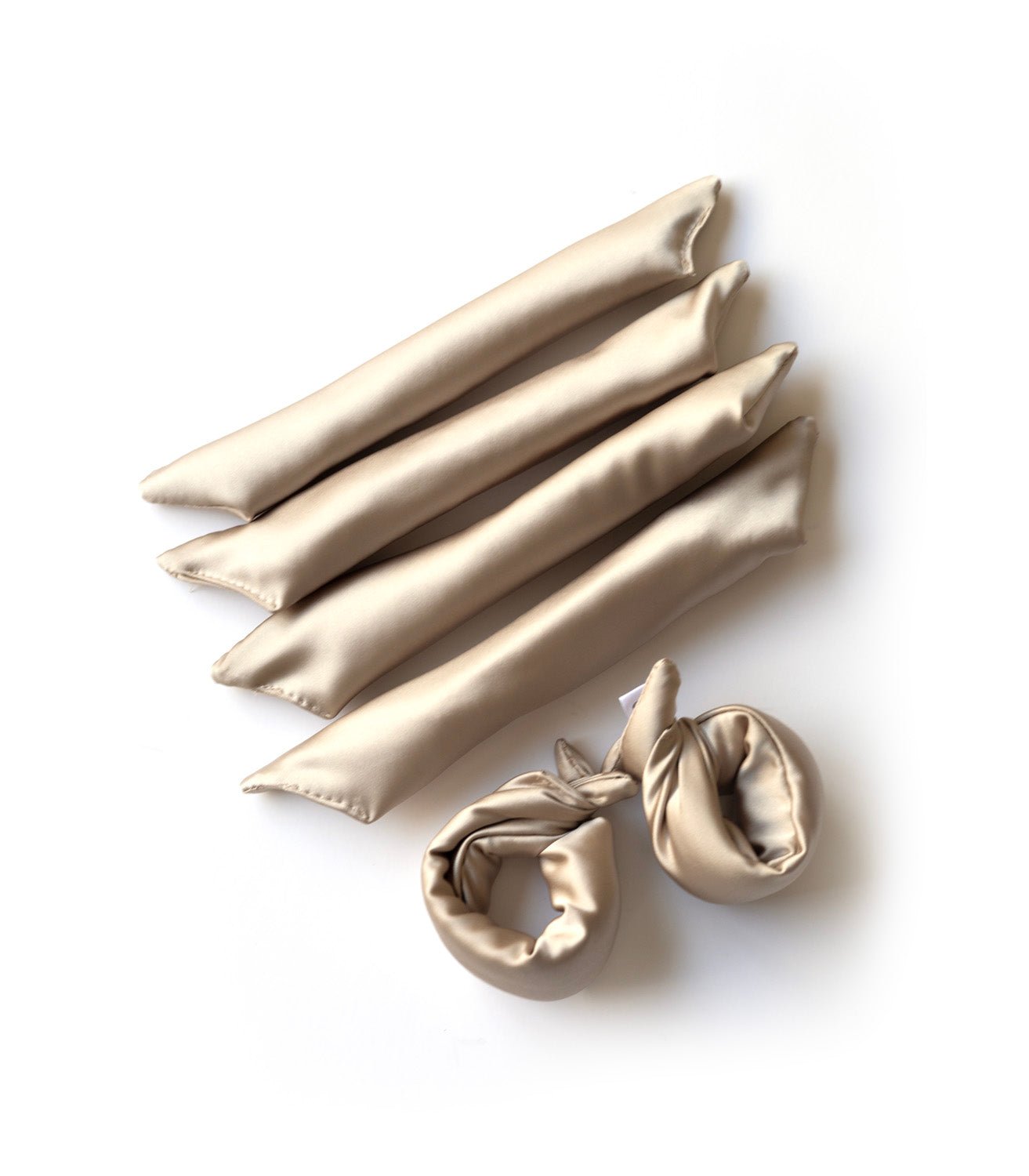 Ensemble de 6 mini rouleaux pour boucles sans chaleur (stock)