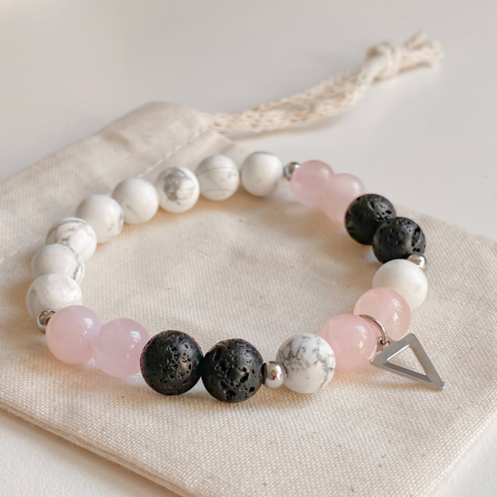 Bracelets en pierre de lave, diffuseur d'huiles essentielles