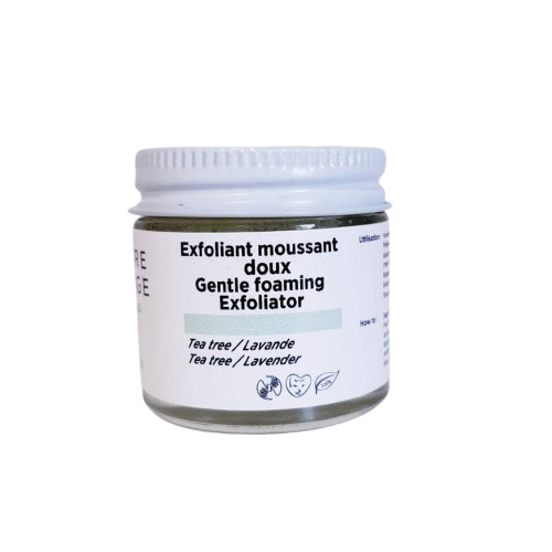 Gentle foaming face scrub