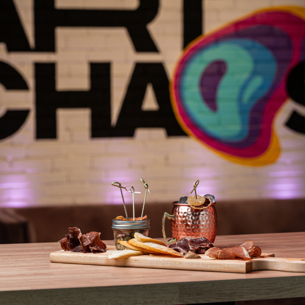 Expérience spin art avec cocktail et plat pour 2 personnes - Art Chaos