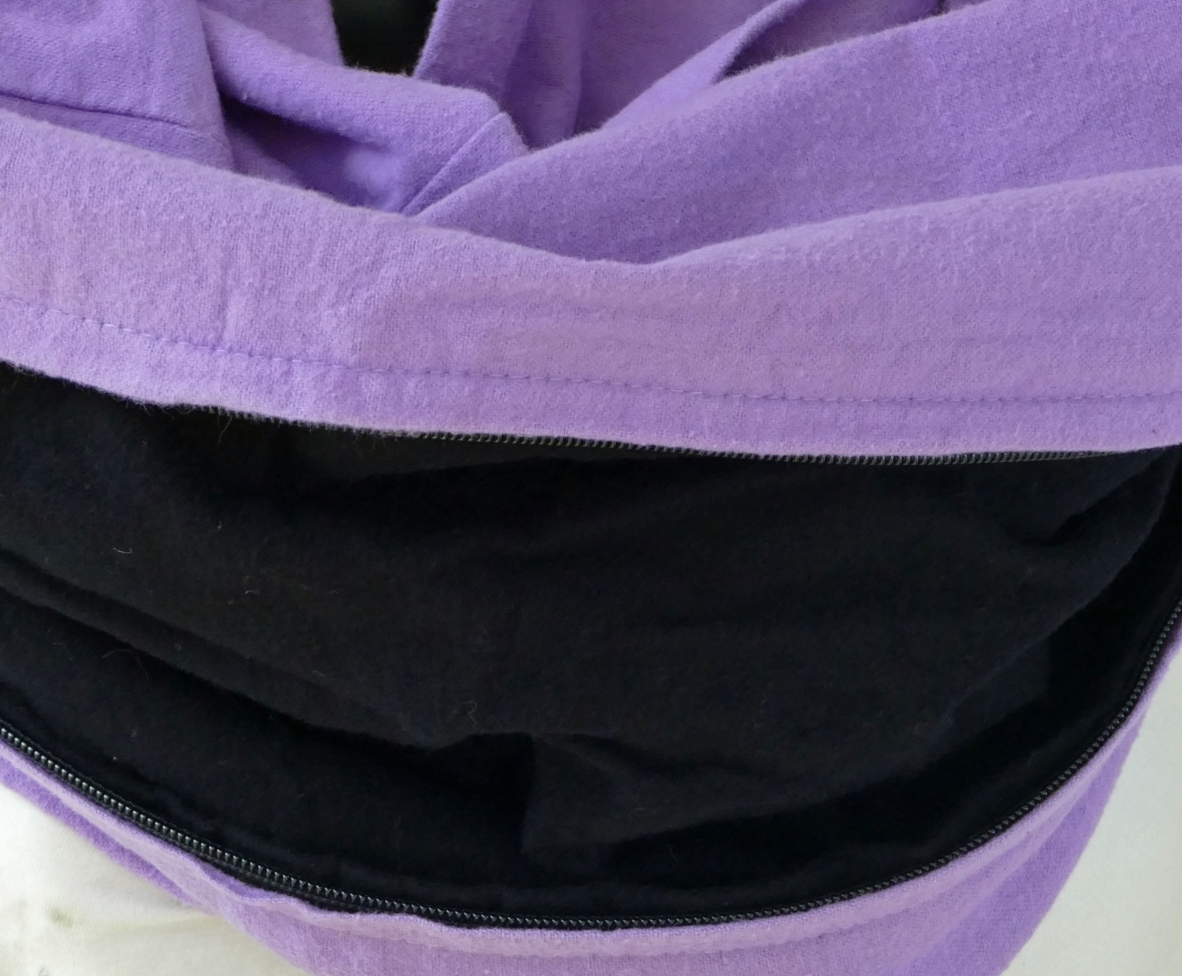 Foulard d'hiver en flanelle mauve pour femme