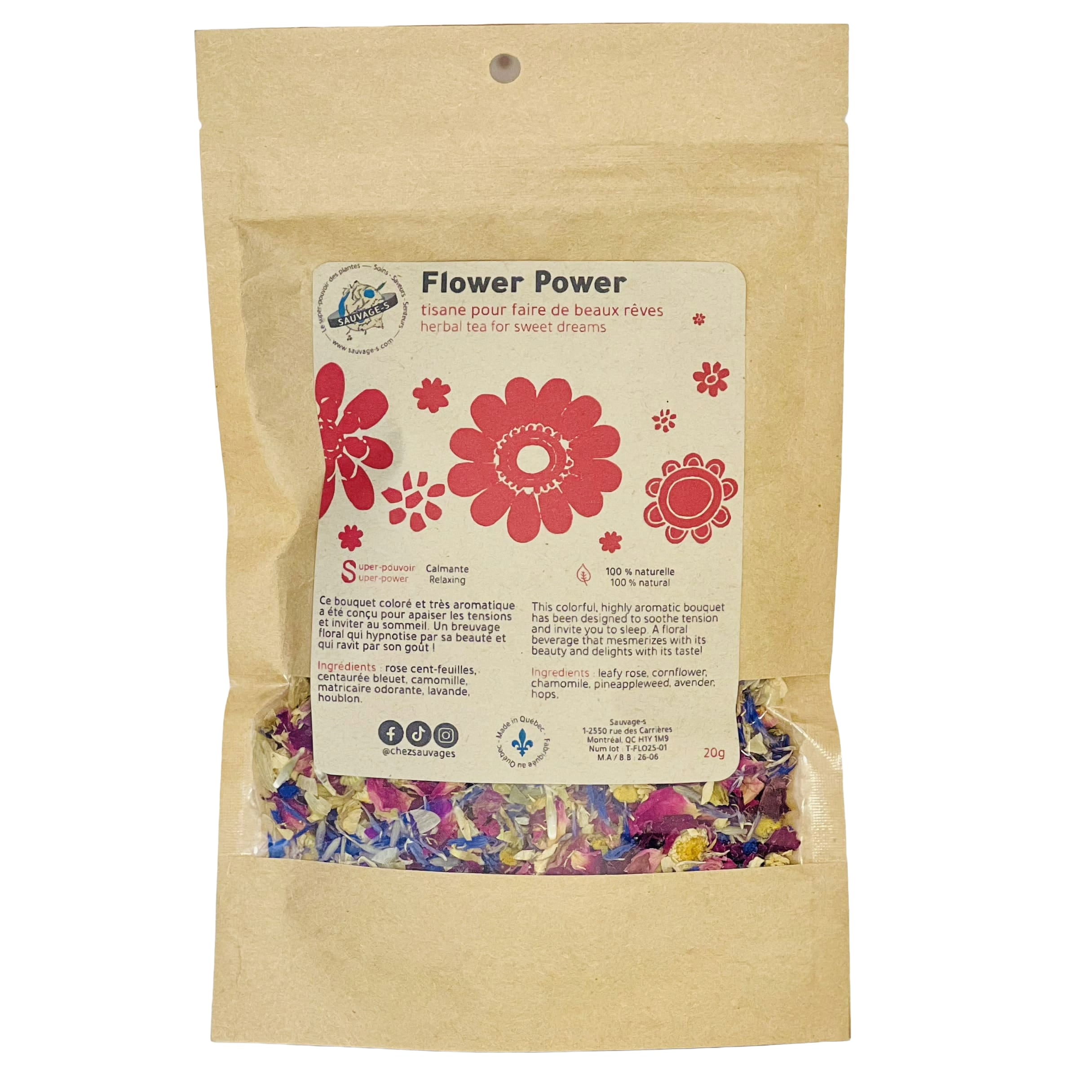 Flower Power - Tisane pour faire de beaux rêves