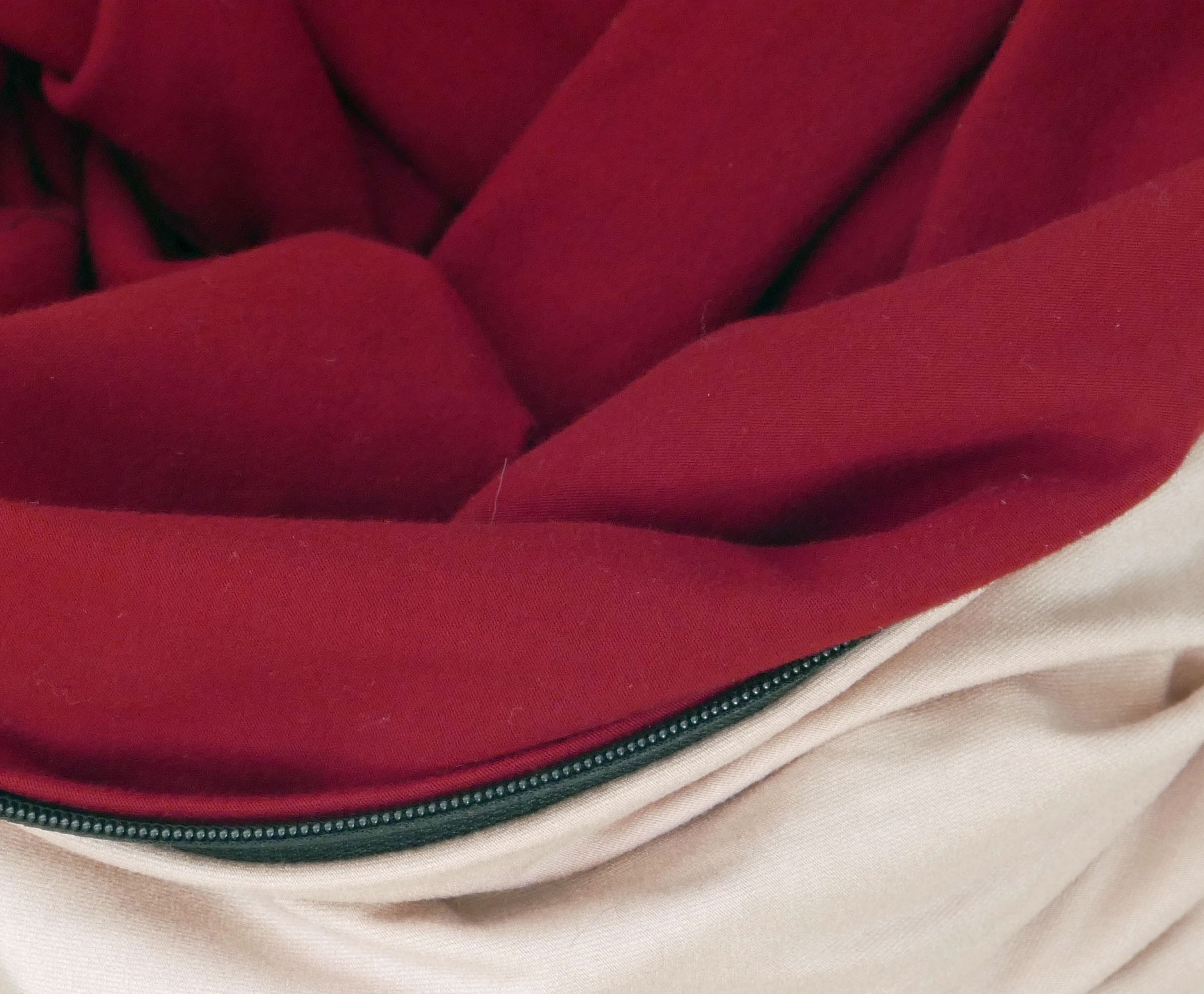 Foulard en coton biologique rouge