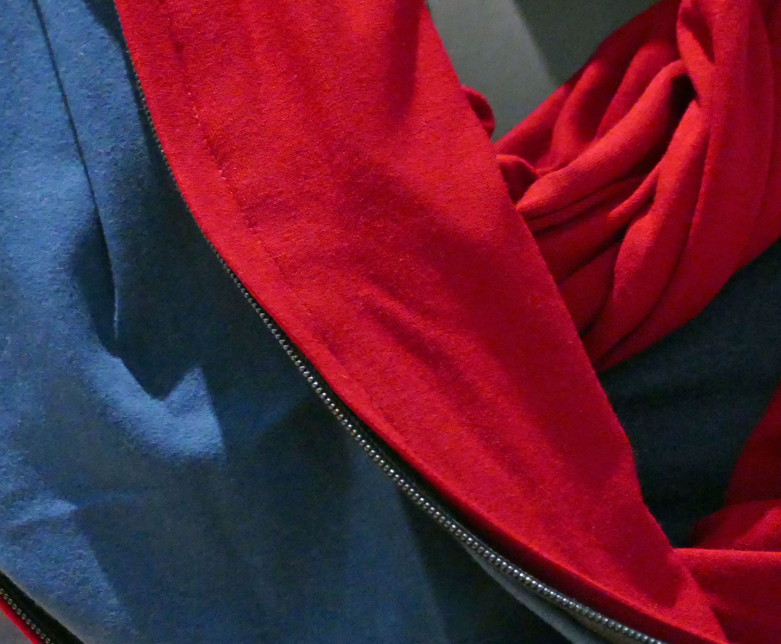 Foulard en coton biologique rouge
