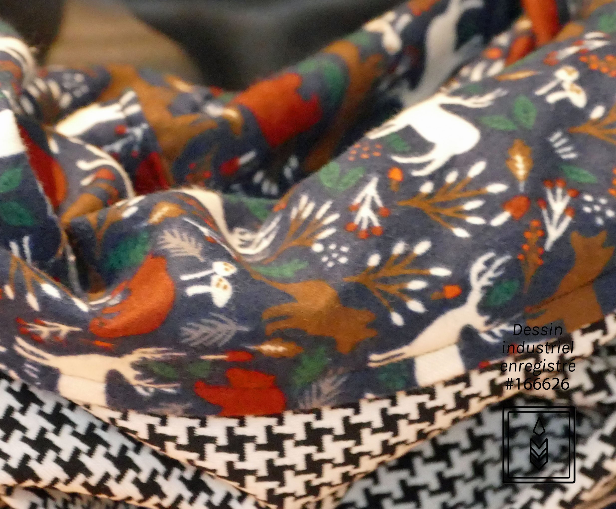 Foulard d'hiver en flanelle aux motifs d'animaux pour femme