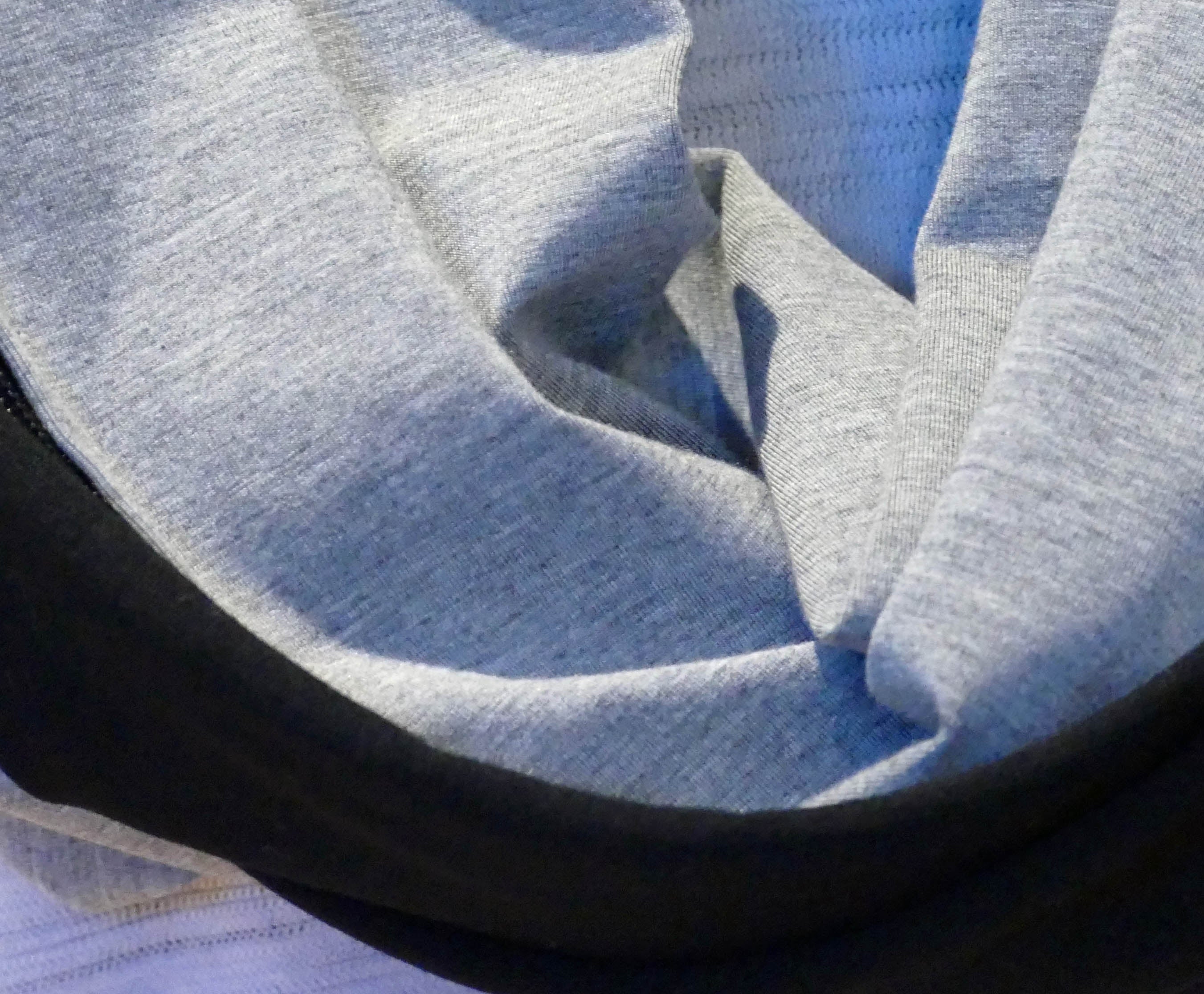 Foulard infini en bambou gris uni
