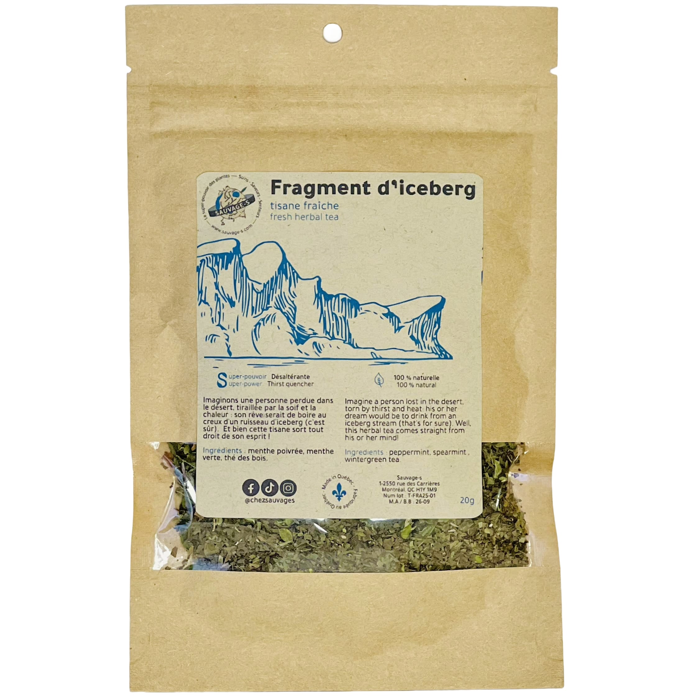 Fragment d'iceberg - Tisane fraîche