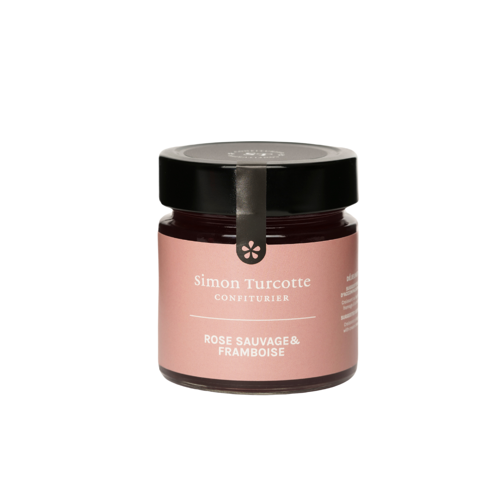Gelée de rose et framboise sauvage
