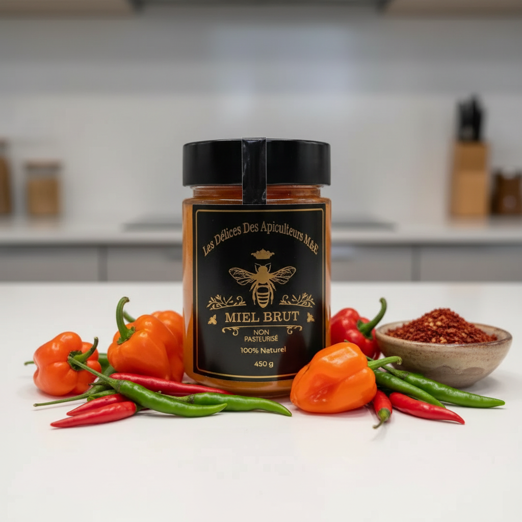 Miel épicé infusé de chaleur : pimentez votre palais !