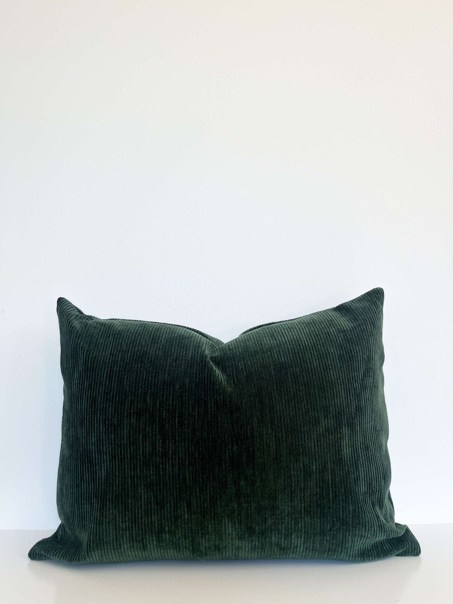 Housse de coussin Jorane | Velours côtelé vert jungle