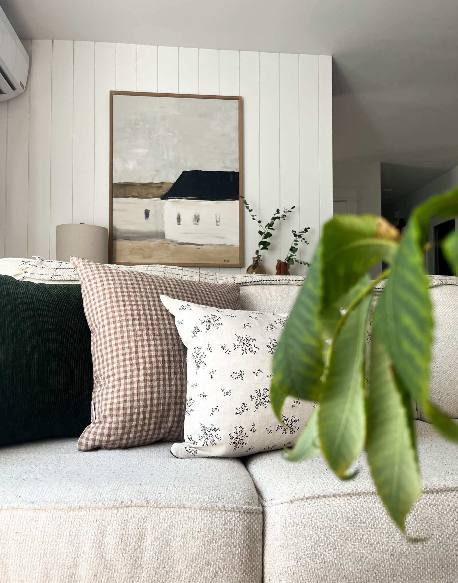 Housse de coussin Jorane | Velours côtelé vert jungle