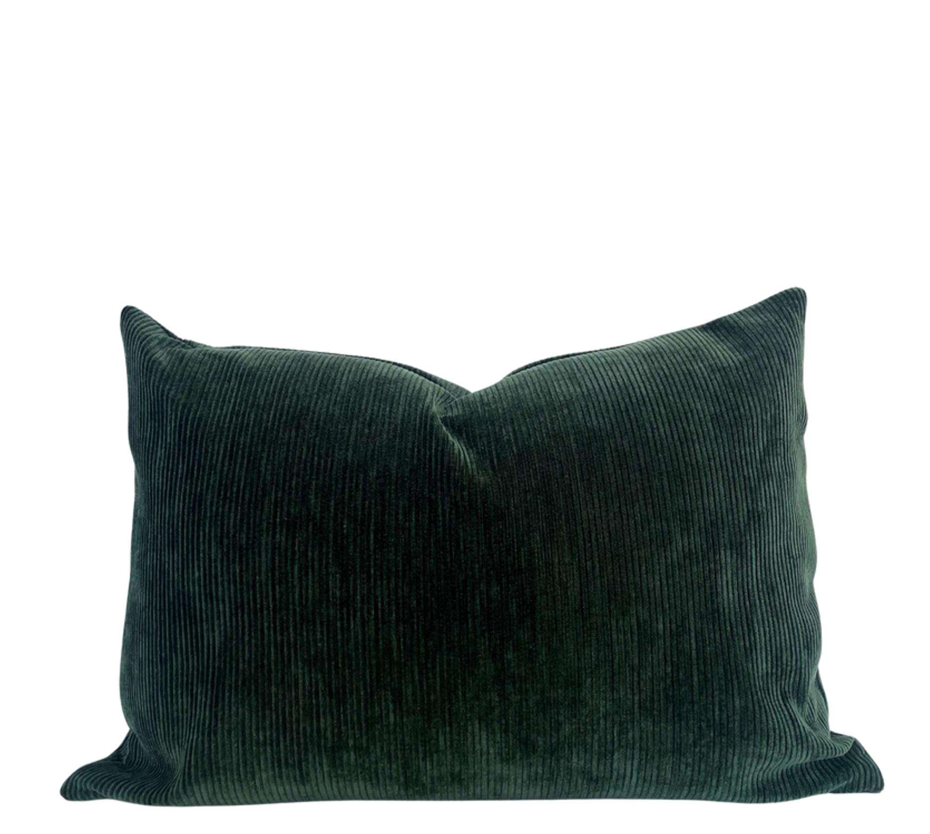 Housse de coussin Jorane | Velours côtelé vert jungle