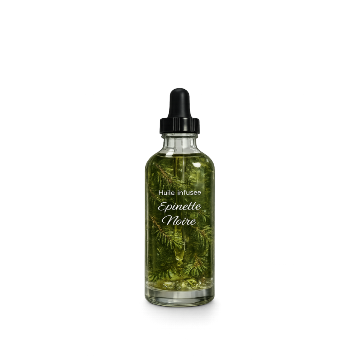 Huile infusée à l’épinette noire – Massage · Corps · Bain