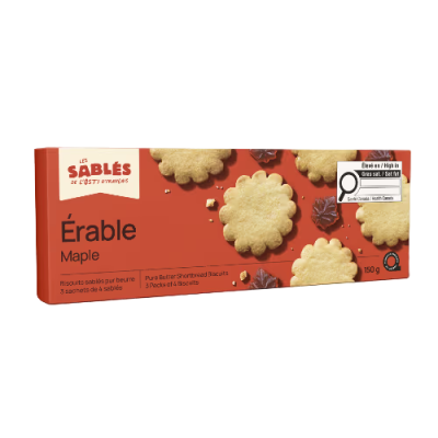 Boîte de 12 Sablés - Pur beurre à l'érable