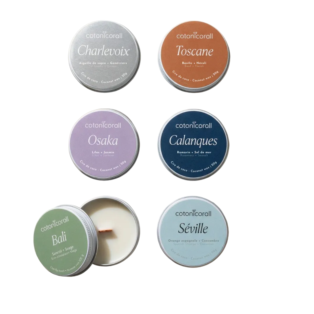 Discovery Kit | 6 Artisanal Mini Scented Candles