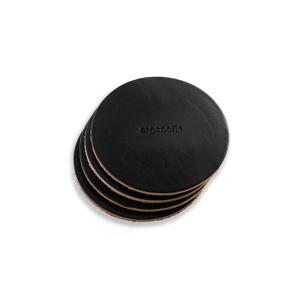 Sous-verres en cuir