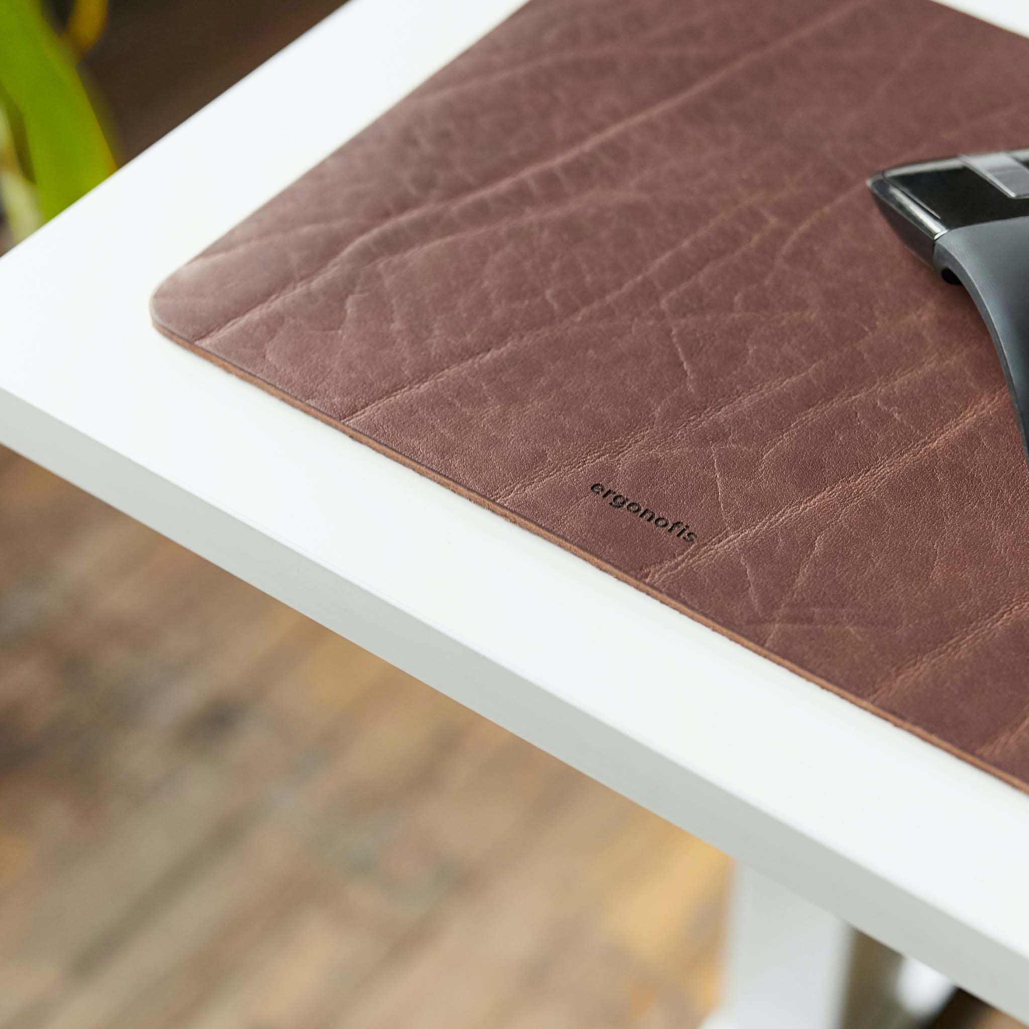 Tapis de souris en cuir