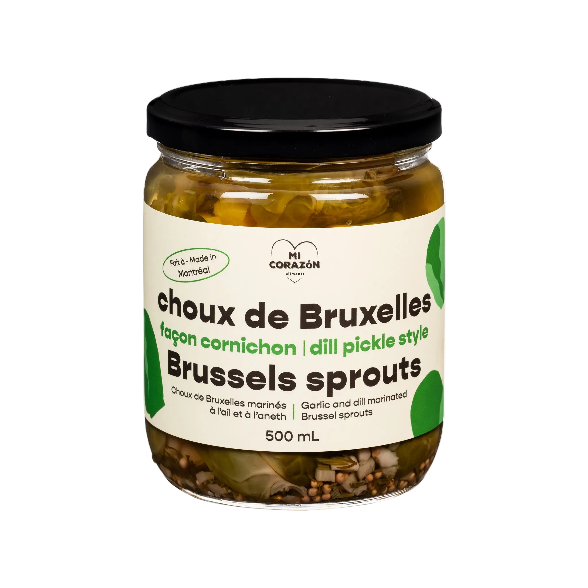 Choux de Bruxelles marinés façon cornichon