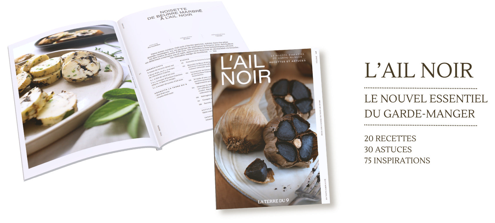 Livre de recettes L'ail noir, intérieur - La Terre du 9
