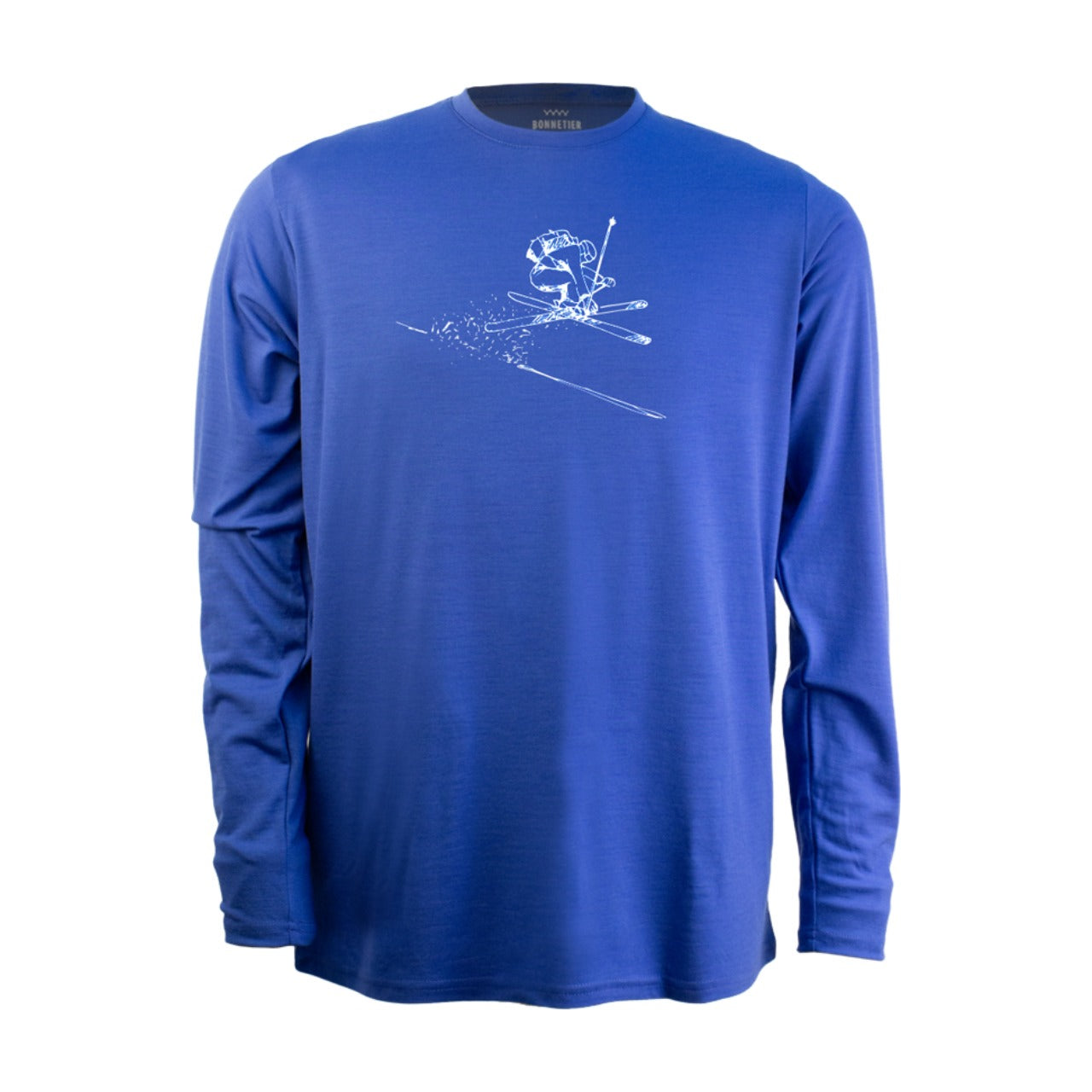 Manches Longues Mérinos Homme Techcrew Bleu Royal - Jump