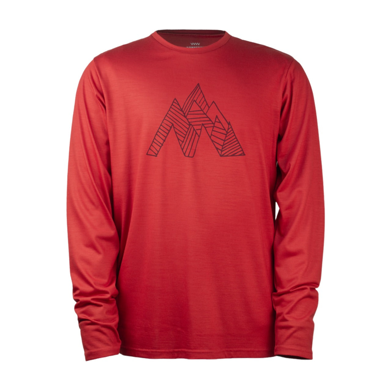 Manches Longues Mérinos Homme Techcrew Rouge - Pic