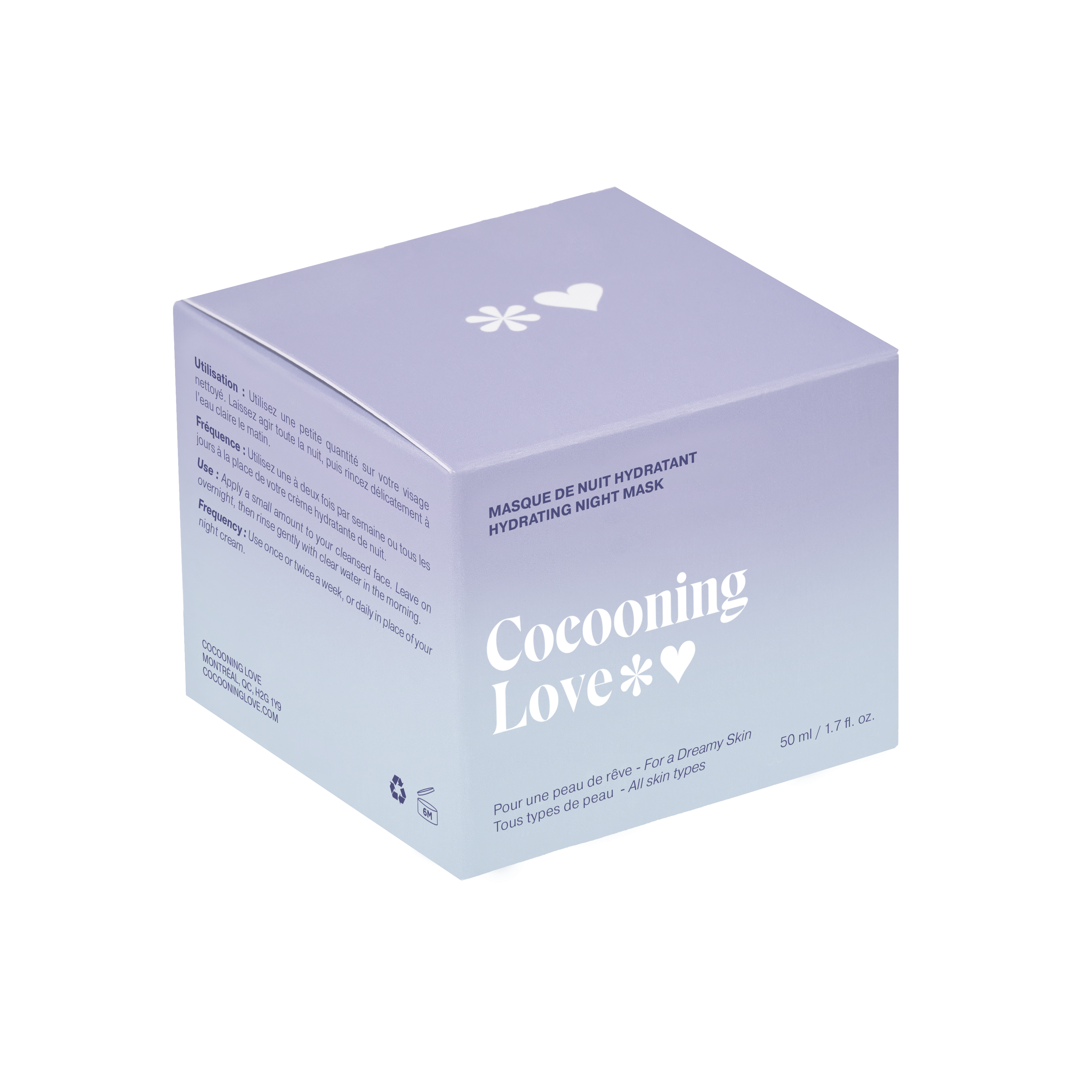 Masque de nuit hydratation intense
