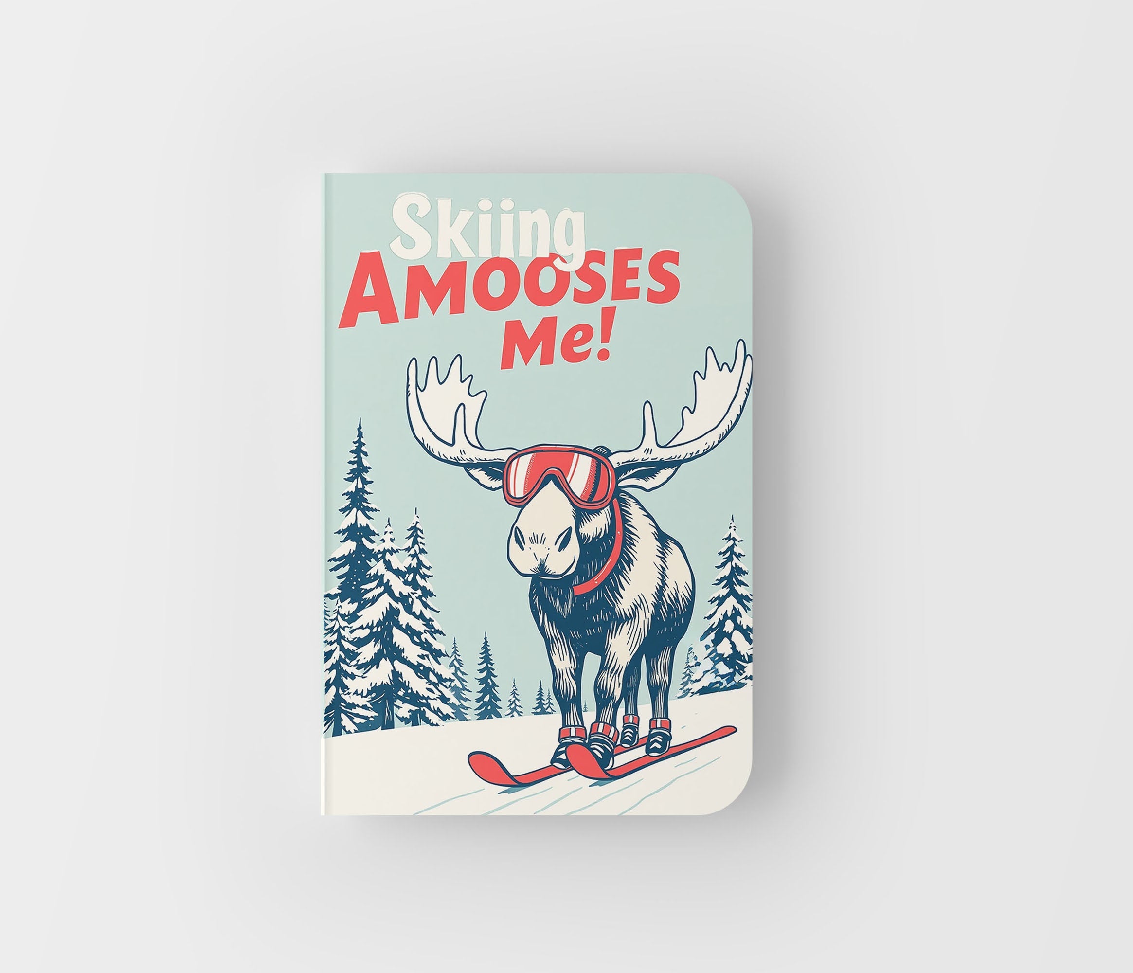 Carnet de notes sur le thème du ski à l'élan