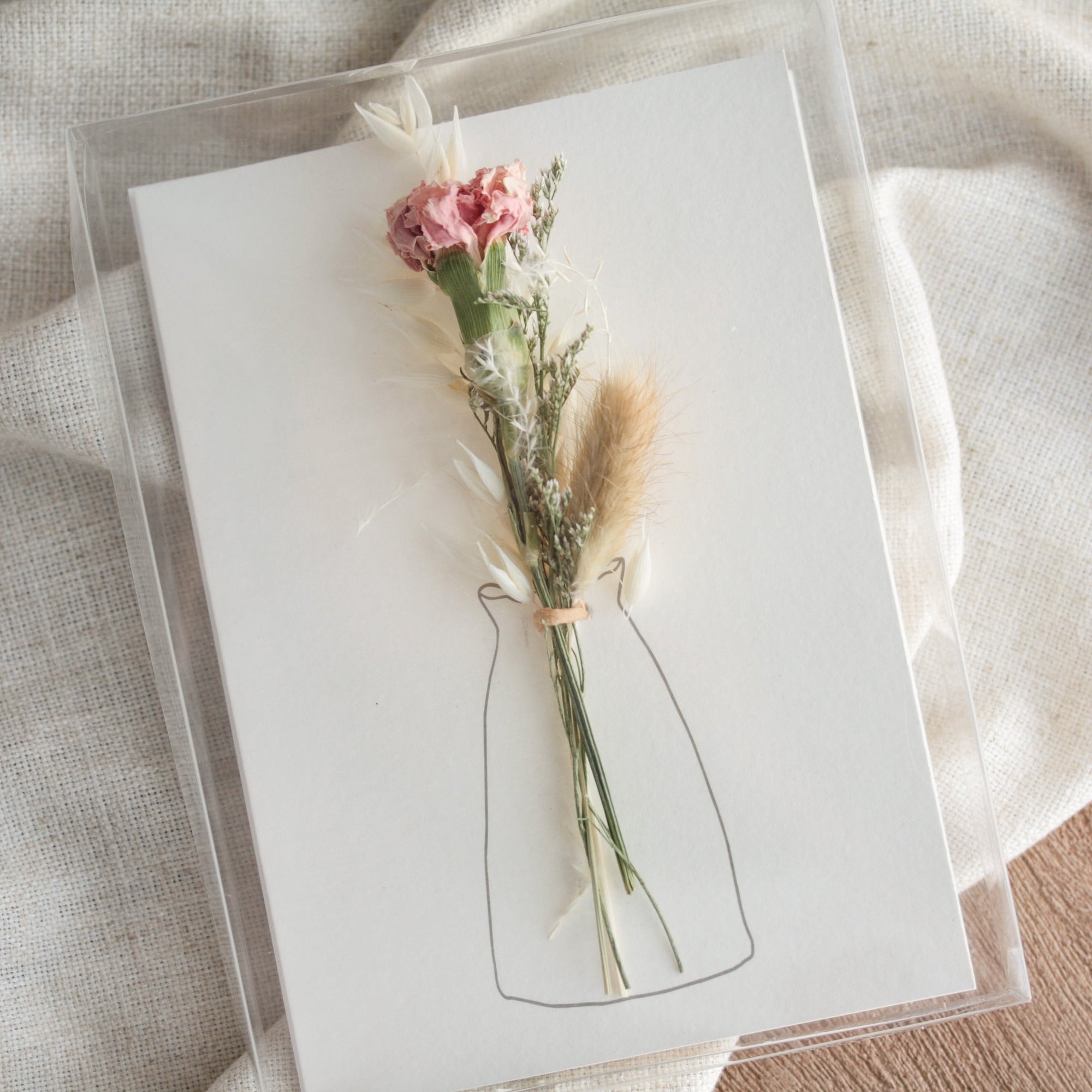 Carte-affiche avec bouquet - Lovli
