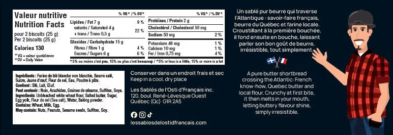 Boîte de 12 Sablés - Pur beurre original