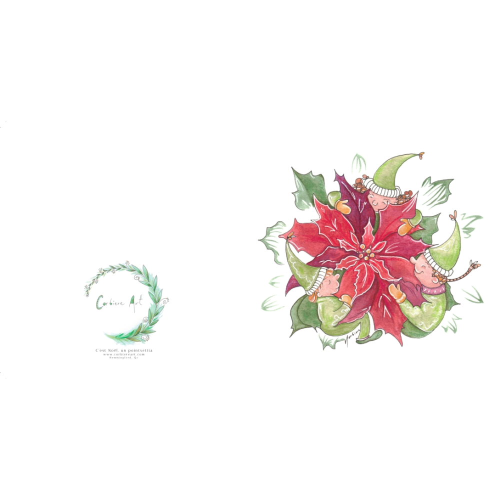 Greeting card - Pointsettia