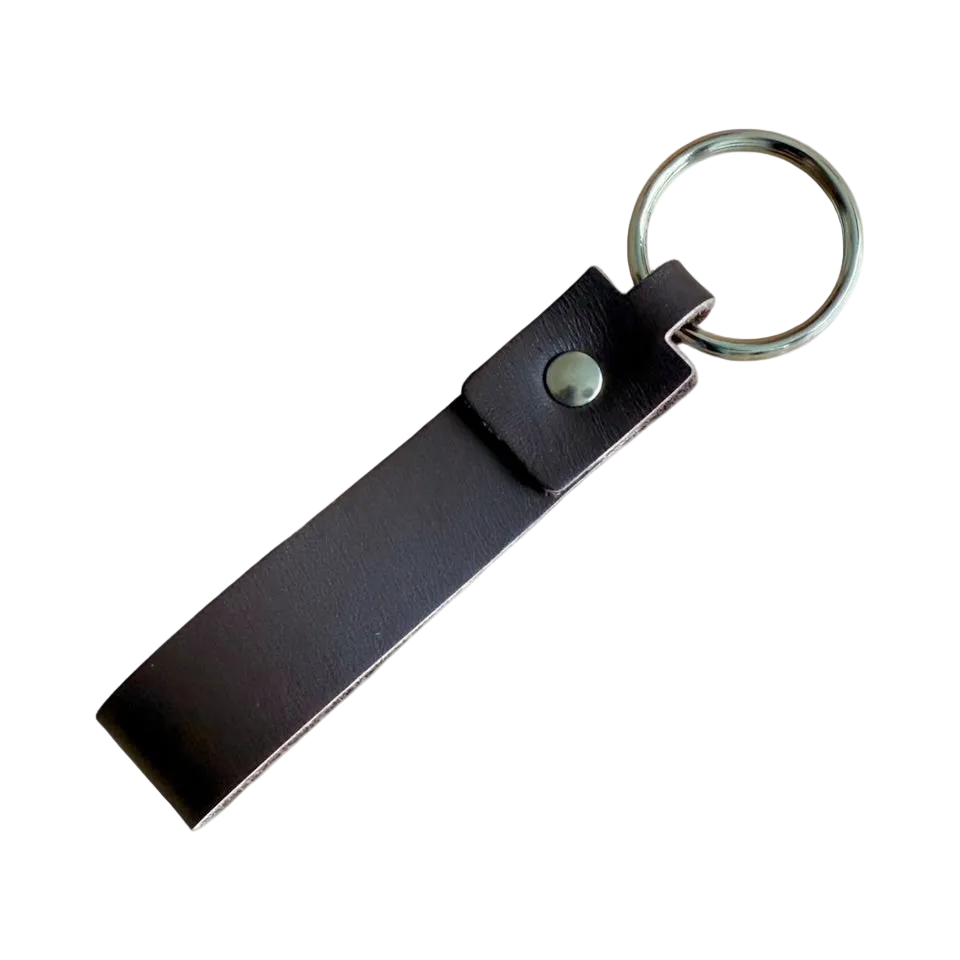 Porte-clés minimaliste brun