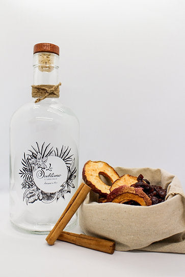 Préparation pour Rhum Arrangé : Pomme, Canneberge et Cannelle