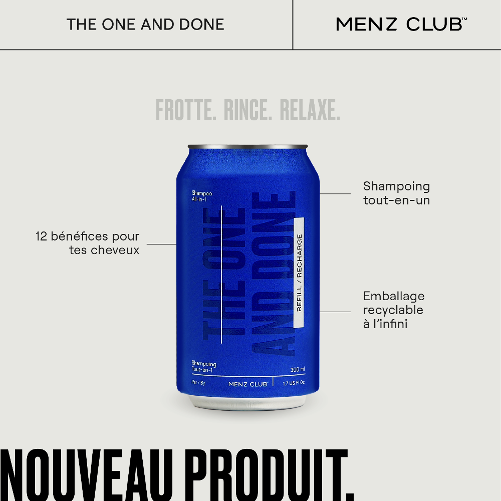 Recharge de shampoing tout-en-1
