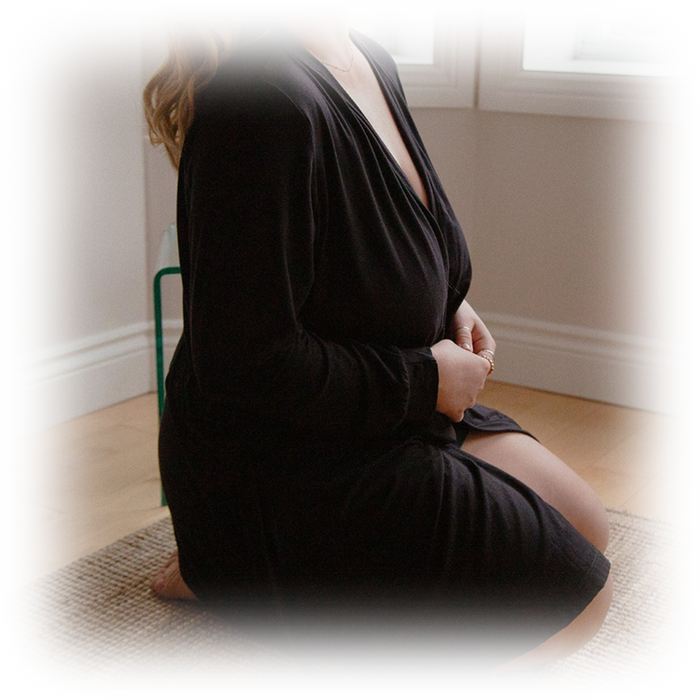 Robe de chambre Essentielle - Noir