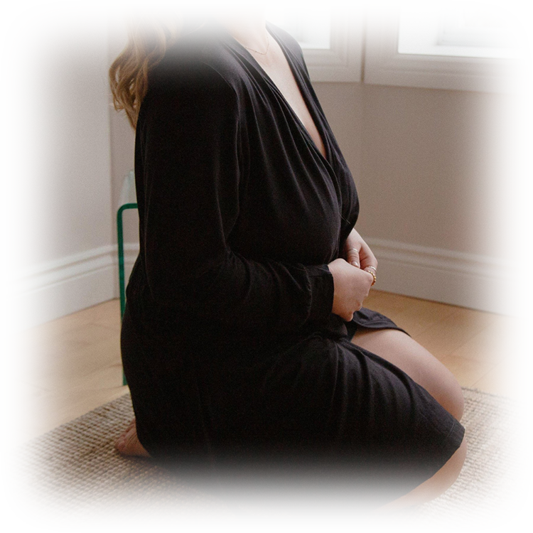 Robe de chambre Essentielle - Noir