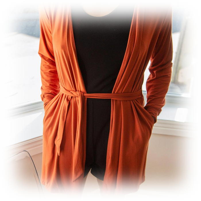 Robe de chambre Essentielle - Orange brûlé