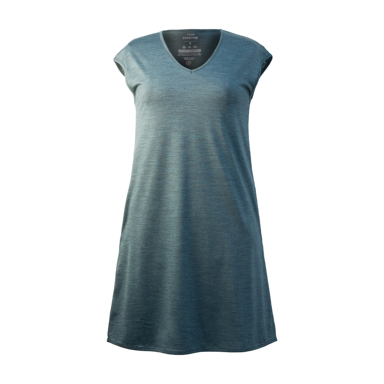 Robe Mérinos Vert Chiné - Orléan