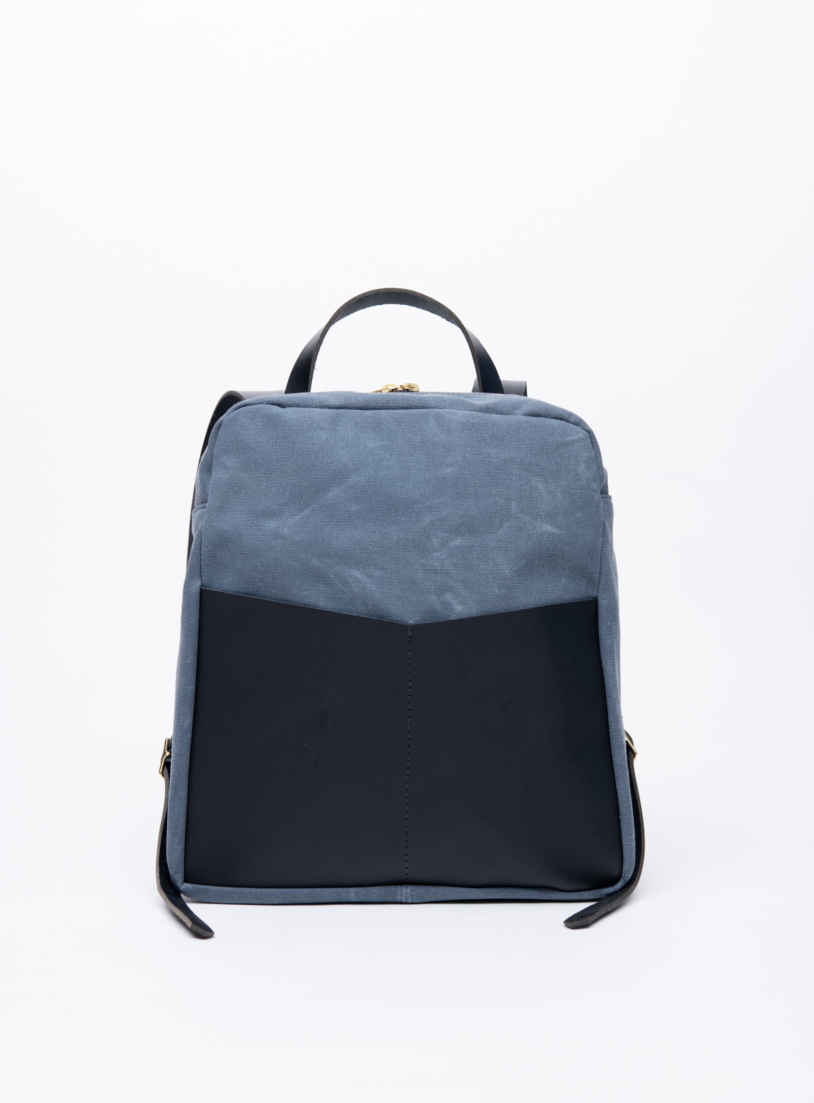 Sac à dos en cuir et coton ciré modèle GILFORD