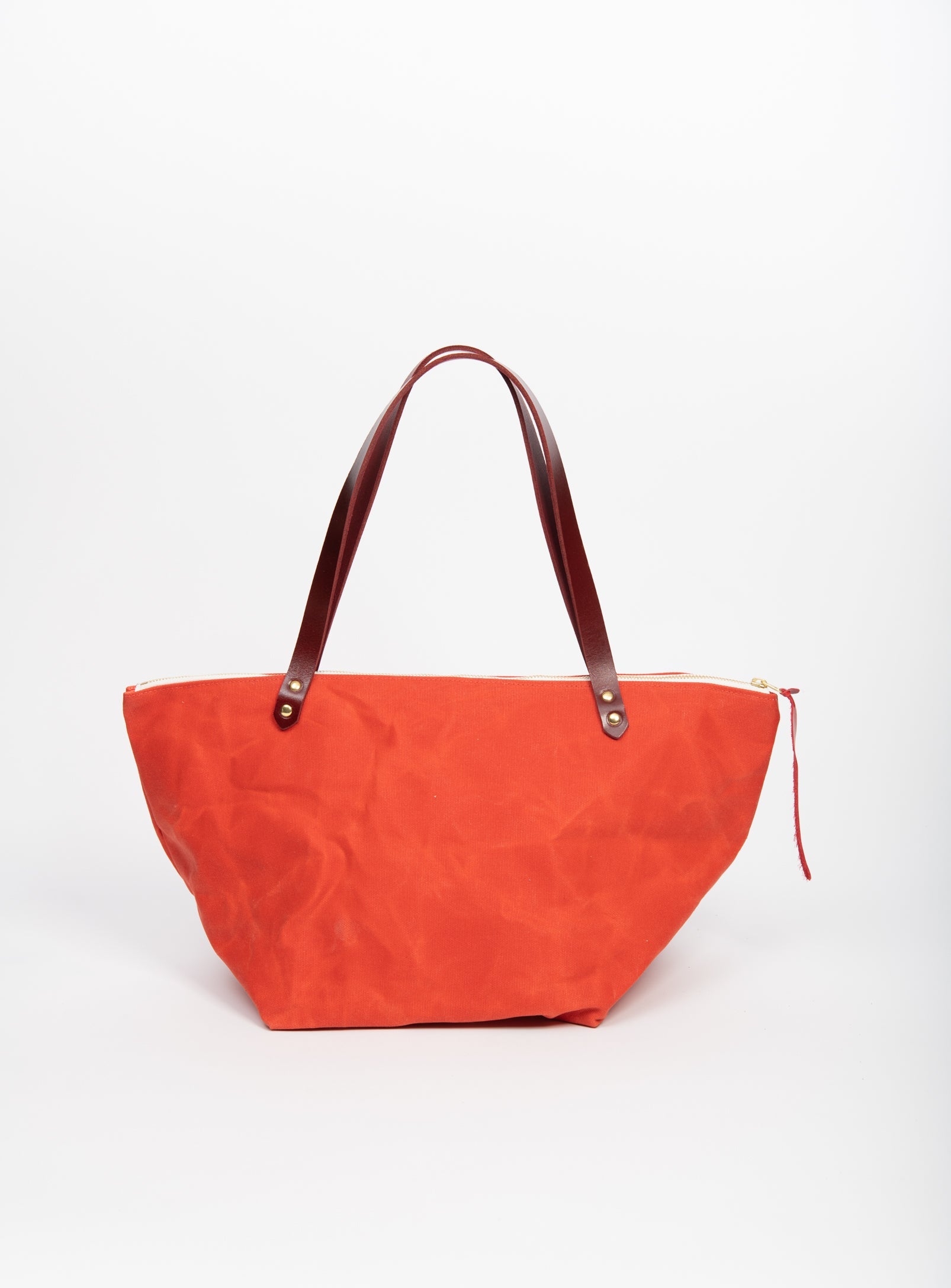 Sac de voyage en coton ciré et cuir modèle FRONTENAC